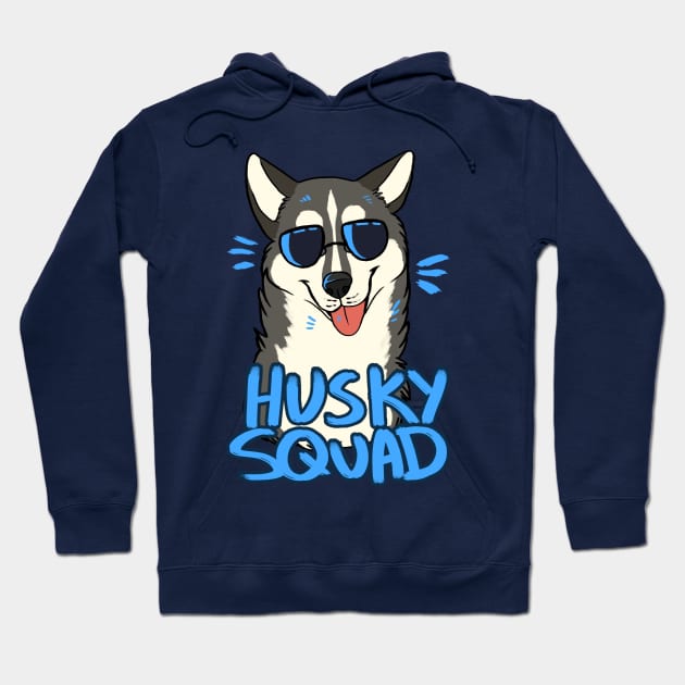 HUSKY SQUAD (gray) Hoodie by mexicanine